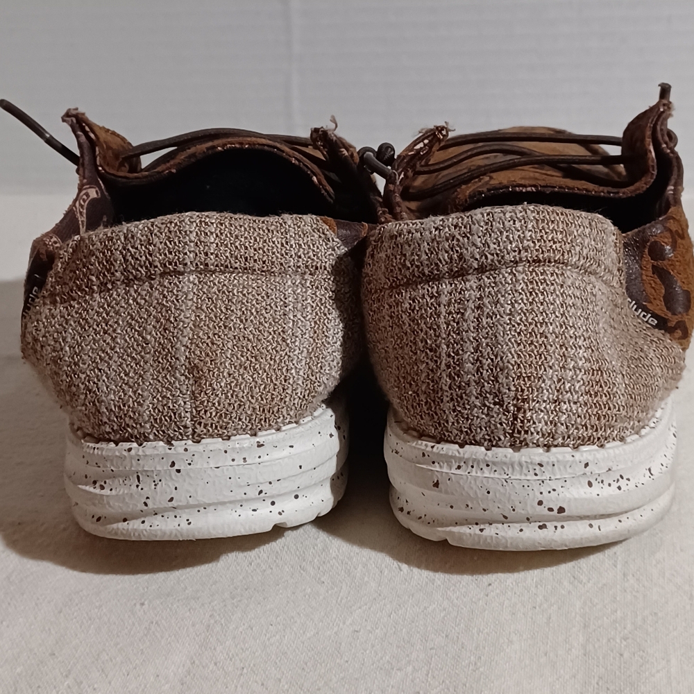 Hey Dude, Womens Wendy Brown Fort Worth Shoes. Size 9m - Picture 6 of 6